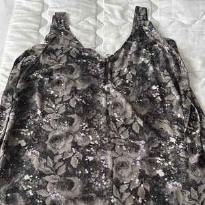 MBLM Abstract Patterned Top in Black and White